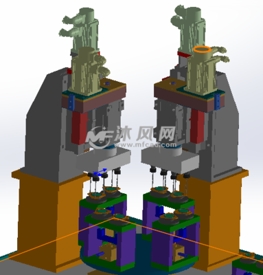 多工位鉆孔攻絲機模型