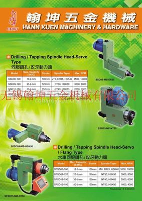 【供應四川重慶湖南翰坤HARDY伺服主軸動力頭SSD06-ER25】價格_廠家 - 中國供應商